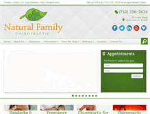Tablet Screenshot of naturalfamilychiro.com